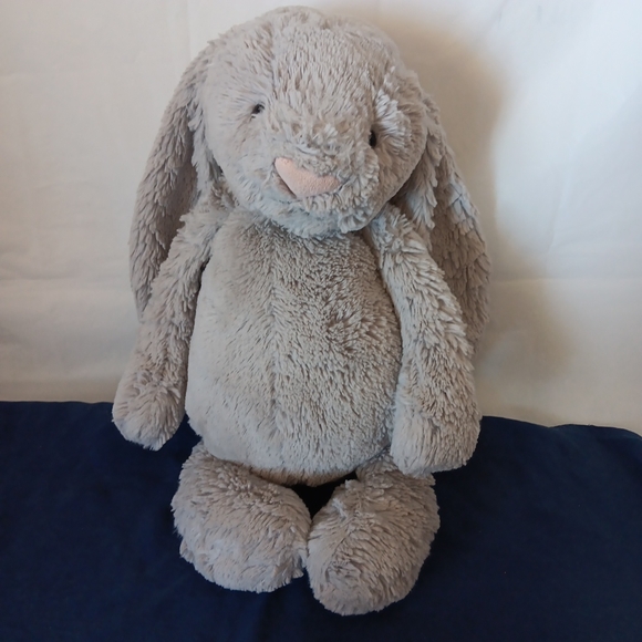 Jelly Cat Bashful Silver Grey Bunny Large Stuffed Animal Plush Toys 14.2in - Picture 2 of 16